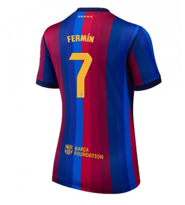 Barcelona Fermin Lopez #7 Hjemmebanetrøje Dame 2026-27 Kortærmet Barcelona Fermin Lopez #7 Hjemmebanetrøje Dame 2026-27 Kortærmet